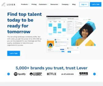 Lever.co(Recruiting Software for Today's Hiring Teams) Screenshot