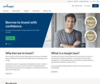 Leveraged.com.au(A Leveraged Margin Loan boosts investment potential) Screenshot