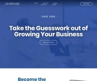 Leveragedigitalmedia.com(Take the guesswork out of growing your business) Screenshot