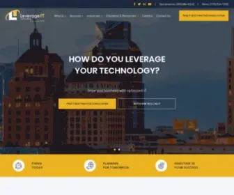 Leverageitc.com(Managed IT Services Sacramento CA) Screenshot