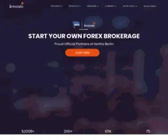 Leverate.com(Best Forex brokerage technology) Screenshot
