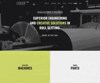 Levercorp.com(Roll Slitting Machine Manufacturers) Screenshot