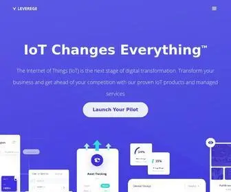 Leverege.com(IoT Changes Everything) Screenshot