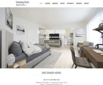 Leveringarms.com(Levering Arms Apartments offer studio and one) Screenshot