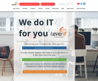 Leverit.us(Asset management software especialiced in homeoffice services and everything) Screenshot