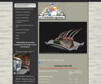 Leveritableagneau.ca(Nos produits Agneau de Charlevoix IGP et prix) Screenshot