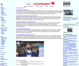 Leverkusen.com(Willkommen bei der Internet Initiative) Screenshot