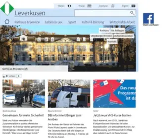 Leverkusen.de(Stadt Leverkusen) Screenshot