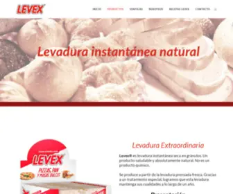 Levex.com.ar(Levadura instantánea natural) Screenshot