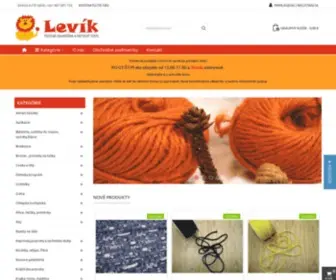 Levik.sk(Levík metrový textil a textilná galantéria) Screenshot