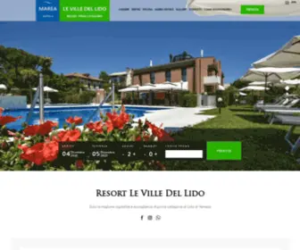 Levilledellido.com(Resort Le Ville del Lido) Screenshot