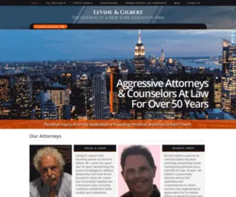 Levineandgilbert.com(New York Personal Injury Attorneys Richard A) Screenshot