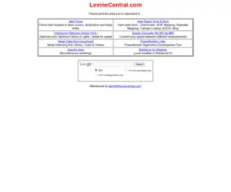 Levinecentral.com(Powerbuilder links) Screenshot
