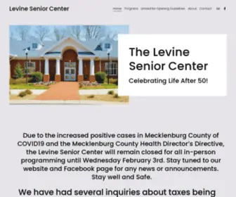 Levineseniorcenter.org(Levine Senior Center) Screenshot