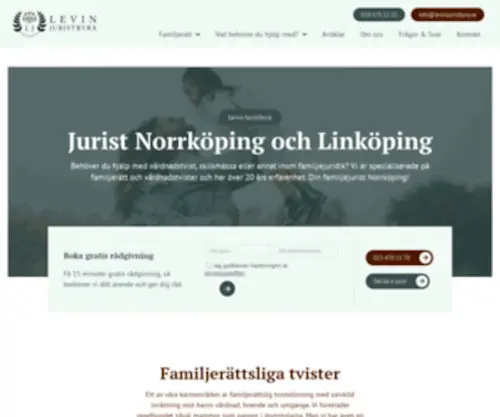 Levinjuristbyra.se(Levin Juristbyrå) Screenshot