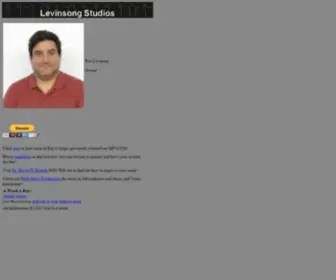 Levinsong.com(Levinsong Studios) Screenshot