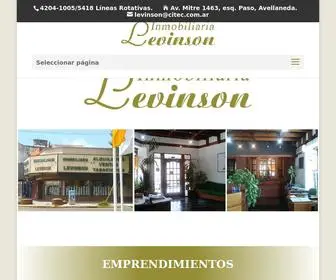 Levinsonpropiedades.com.ar(Inmobiliaria Levinson) Screenshot