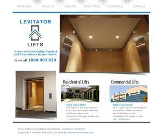 Levitator.com.au(Levitator Lifts) Screenshot