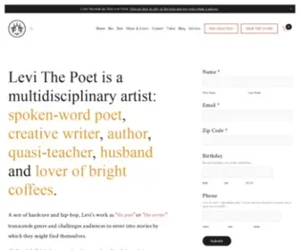 Levithepoet.net(Levi The Poet) Screenshot