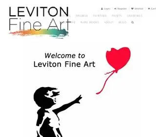 Levitonfineart.com(Art for Sale by Artist) Screenshot