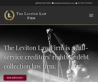 Levitonlawfirm.com(Protecting Creditors for 30) Screenshot