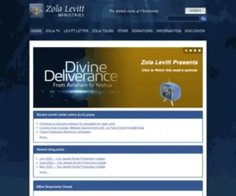 Levitt.com(Zola Levitt Ministries) Screenshot