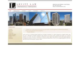 Levittlawca.com(Levitt Law APC) Screenshot