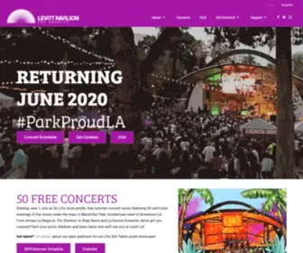 Levittlosangeles.org(50 free concerts every summer in MacArthur Park) Screenshot