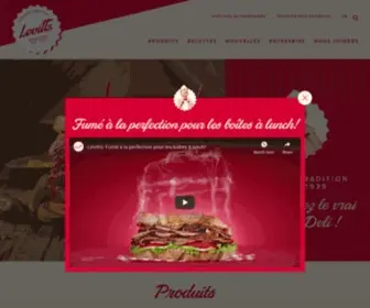 Levitts.ca(Smoked meat style Montréal) Screenshot