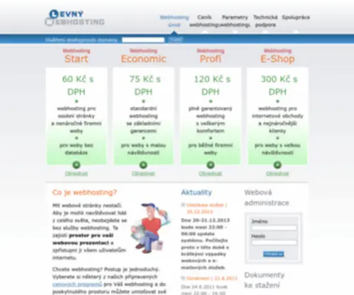 Levny-Webhosting.cz(Webhosting levně) Screenshot