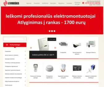 Levoriskis.com(Kokybiškos apsaugos sistemos) Screenshot