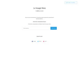 LevoyageStore.co(Le Voyage Store) Screenshot