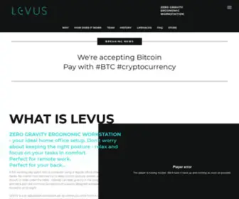 Levus.co(Levus Zero Gravity Workstation) Screenshot