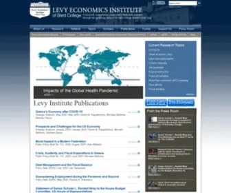 Levy.org(The Levy Economics Institute of Bard College) Screenshot