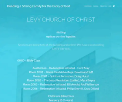 Levychurchofchrist.org(Building a Strong Family for the Glory of God) Screenshot
