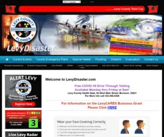 Levydisaster.com(Levy County Emergency Management) Screenshot