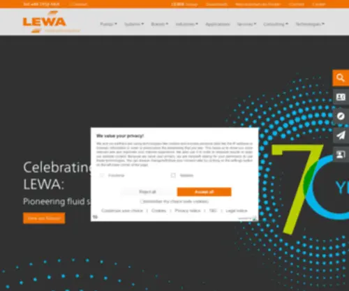 Lewa.no(LEWA pumps) Screenshot