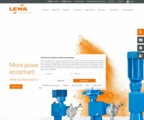 Lewa.ru(LEWA pumps) Screenshot