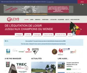 Lewb.be(Ligue Equestre Wallonie Bruxelles) Screenshot