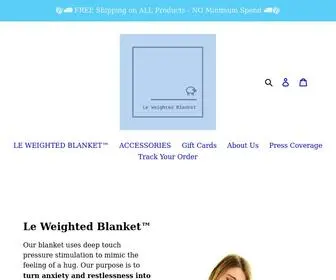 Leweightedblanket.com(Le Weighted Blanket) Screenshot