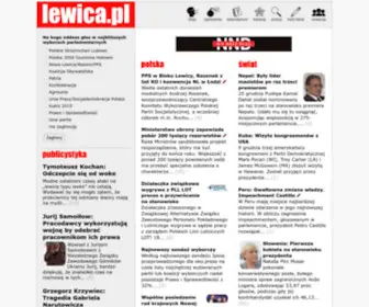 Lewica.pl(Lewicowy portal informacyjny) Screenshot