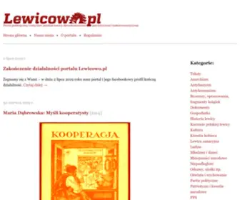 Lewicowo.pl(Zabezpieczona) Screenshot