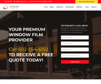 Lewindowfilm.com(Leading Edge Window Film) Screenshot