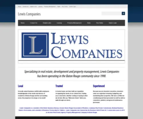 Lewis-Companies.com(Lewis Companies) Screenshot