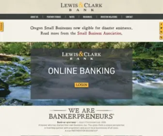 Lewisandclarkbank.com(Lewis & Clark Bank) Screenshot