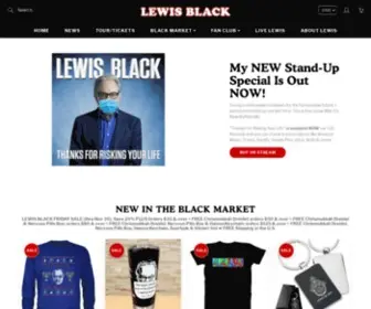 Lewisblack.com(Lewis Black Official Site) Screenshot