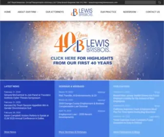 Lewisbrisbois.com(Lewis Brisbois Bisgaard & Smith LLP) Screenshot