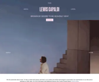 Lewiscapaldi.com(Lewis Capaldi) Screenshot