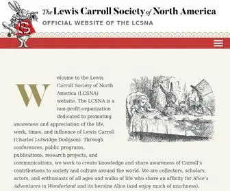 Lewiscarroll.org(The LCSNA) Screenshot