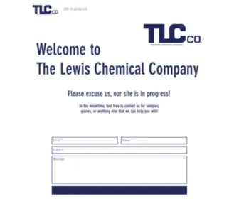 Lewischem.com(Site in Progress) Screenshot